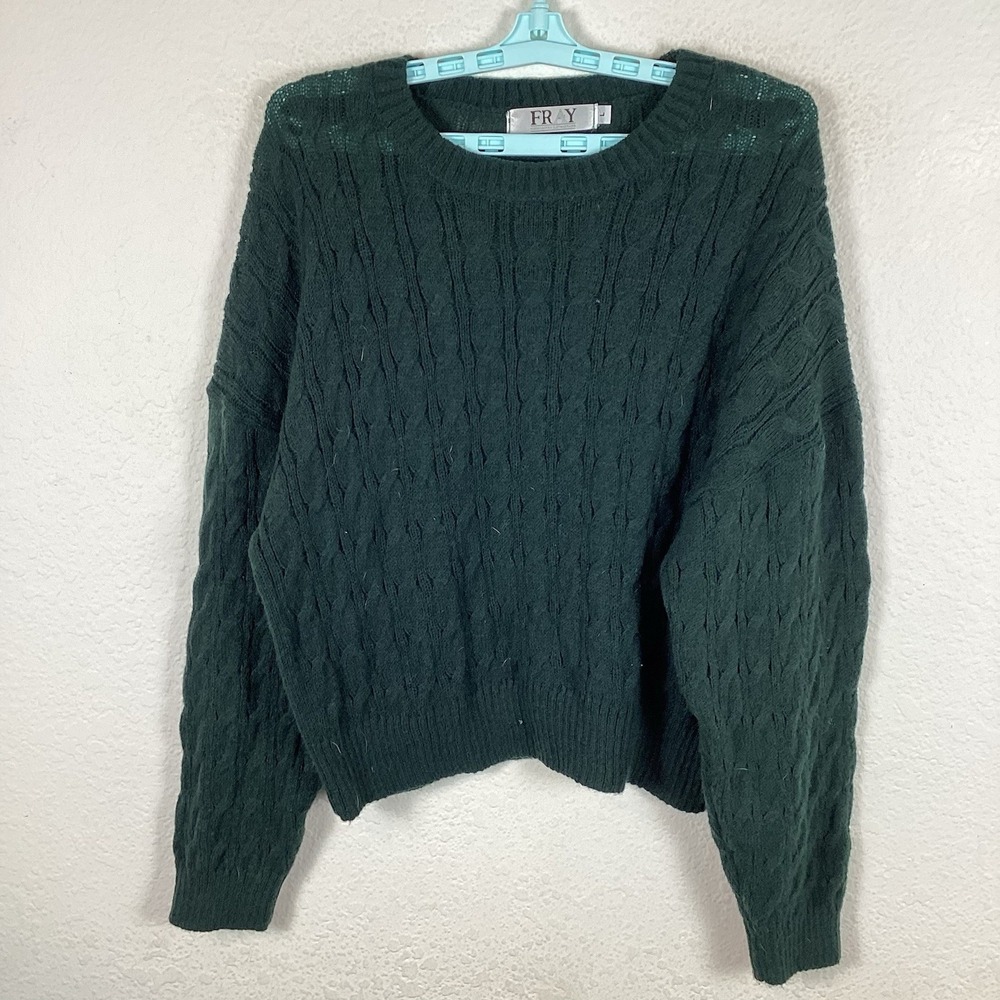 Fray Womens Sweater Sz L Large Soft Long Sleeve Solid Comfort Excellent